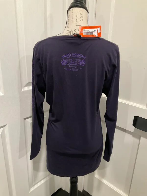 Harley Davidson NWT LONG SLEEVED TRIBAL TEE SHIRT - Image 6