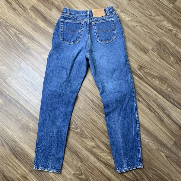 Vtg Levi’s 501 Size 11 26” Jeans Y2K Button Up High Rise Tapered Leg USA Women's - Image 9