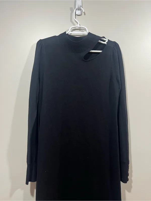 Generation Love Women’s Black Lulu Sweater Dress Size Medium - Image 3