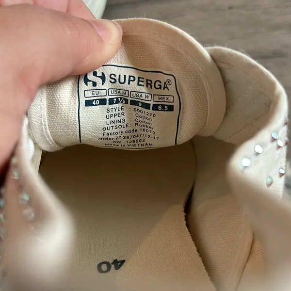 Superga rhinestone tennis shoe - Image 10