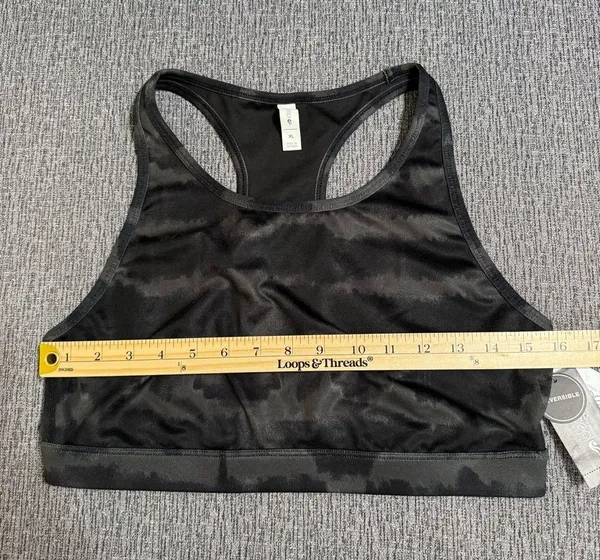 Ideology Tie Dye Black Sports Bra - Image 12