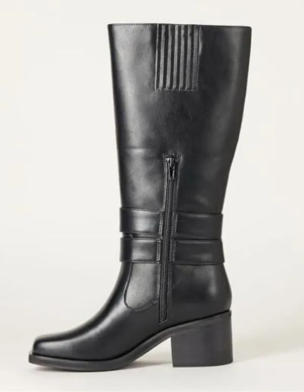 The Drop Women's Sage Tall Biker Boot with Buckles, Black, NWT size 7.5 - Image 3