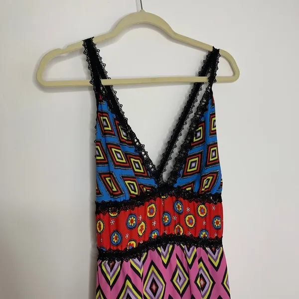 Alice + Olivia X Carla Kranendonk Karolina Paneled Maxi Dress Womens Size 6 - Image 11