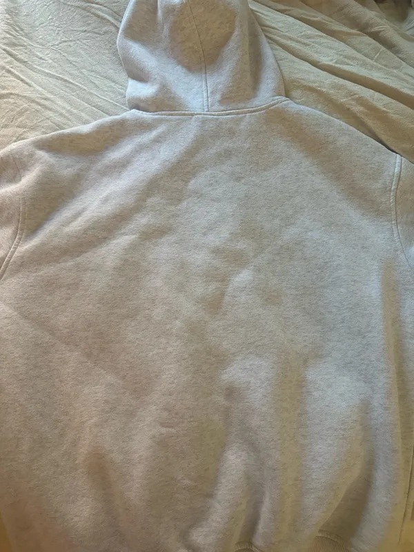 Grey White Fox Hoodie Boutique Oversized - Image 3