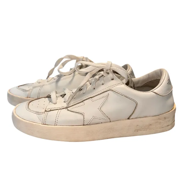 Golden Goose Stardan Women's Total White Leather Sneakers Size 39 / 9 - Image 5