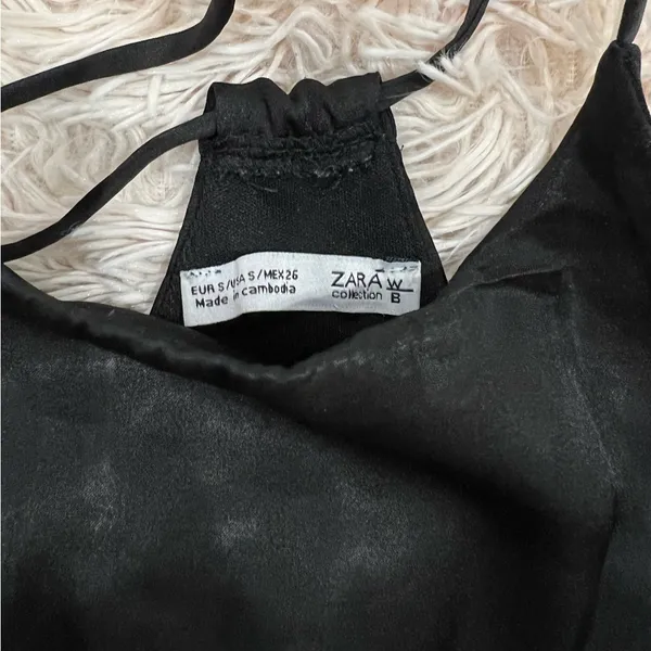 Zara Black‎ Satin Bodysuit - Image 5