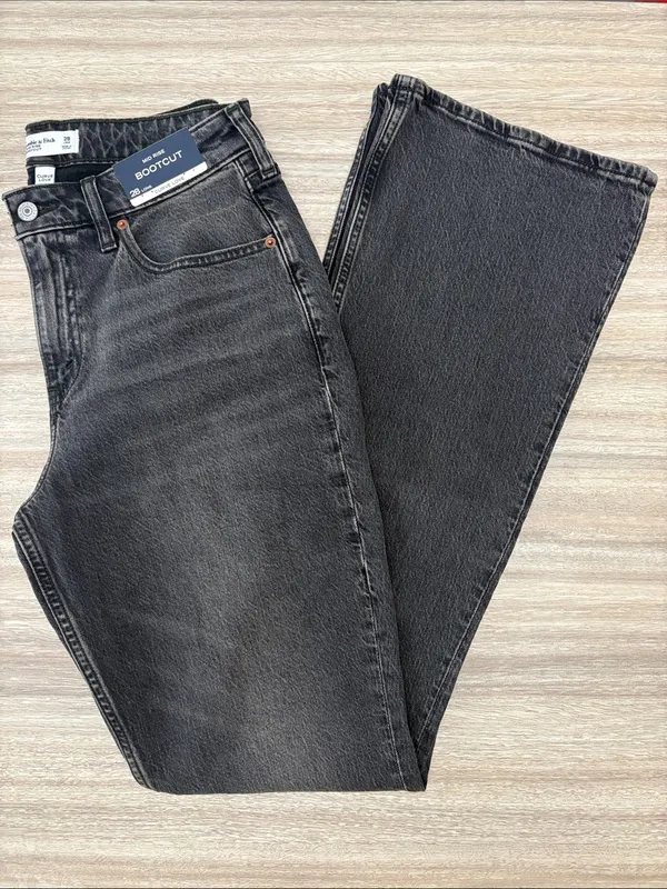 New Abercrombie & Fitch Curve Love Mid Rise Bootcut Jeans Women Size 28 Long - Image 3