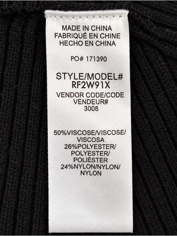 Splendid Black Ribbed Scoop Neck Long Sleeve Top Size Large - Image 5