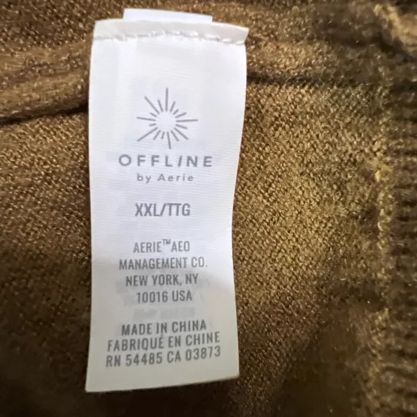 🌞 Offline by Aerie Colorblock Mock Neck Sweater XXL Cozy Chic 🌞 - Image 7