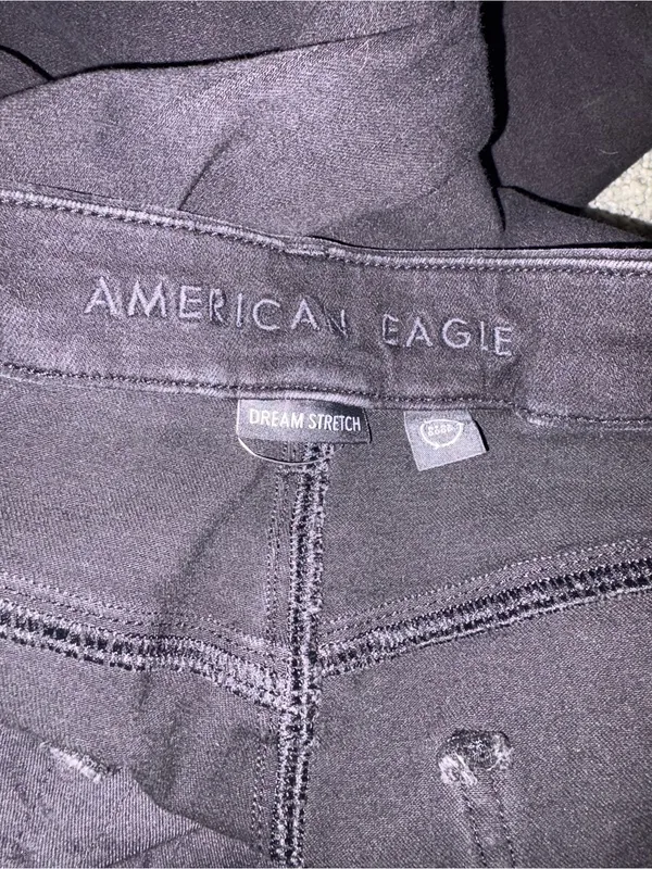 American Eagle Curvy High Rise Jegging Black Dream Stretch Womens Size 18 Long - Image 6