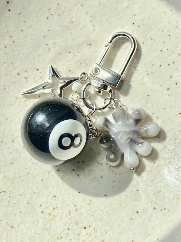 Handmade grunge funky y2k bag charm/accessory/key chain🖤 - Image 2