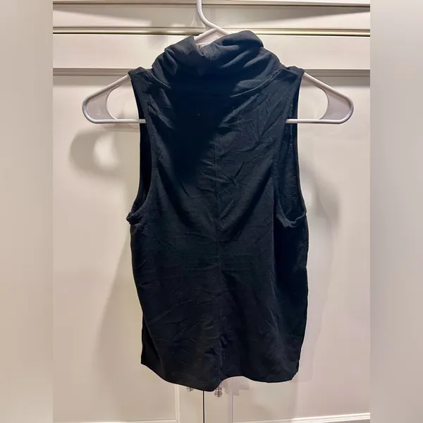 Free People, We The Free, Black Sleeveless Top, Small NWT - Image 2