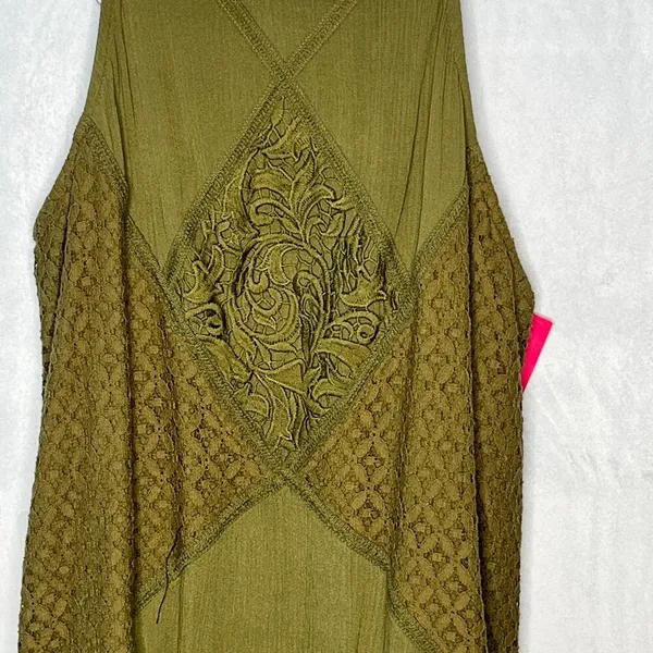 Xhilaration Dress Olive Green Sleeveless Lined Plus New XXL - Image 3
