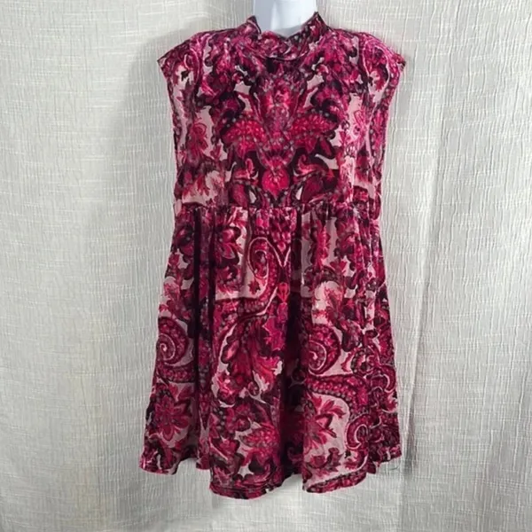 Free People NWT All The Time Velvet Mini Dress - Size S - Image 2
