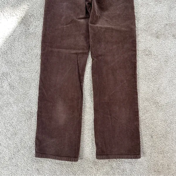 Rolla’s Women’s Original High Rise Straight Leg Corduroy Pants in Dark Brown 26 - Image 9