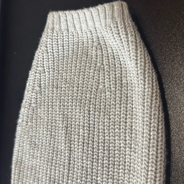 Hollister Gray Wrap Front Ribbed Knit Sweater Women’s Small Balloon Sleeve - Image 8