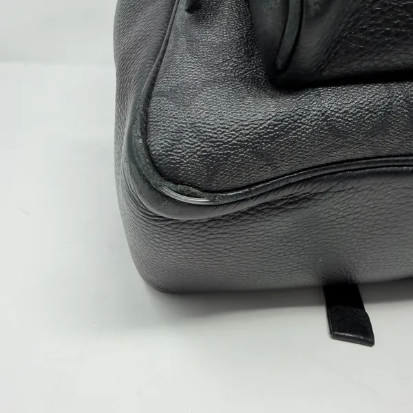 Coach Court Signature Canvas Pebble Leather Backpack Black Women One Size - Image 7