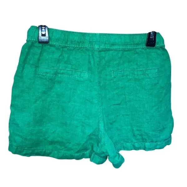 C&C California Green 100% Linen Pull On Shorts Size Small Lightweight #500 - Image 2