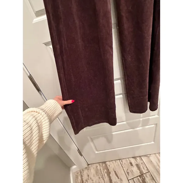 Lululemon Corduroy Wide Leg Scuba Pants Espresso Brown Size‎ 2 LW5FRES - Image 4