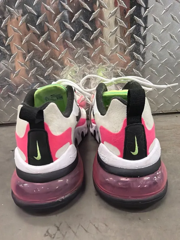Nike Air Max 270 React Hyper Pink Womens Size 7.5 - Image 10