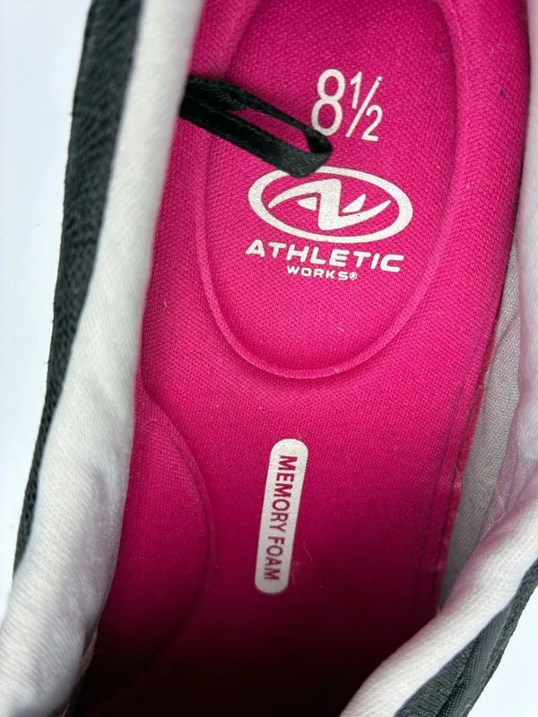 Athletic Works Womens Slip-On Shoes Size 8.5 Black Lightweight Memory Foam Fit - Image 14
