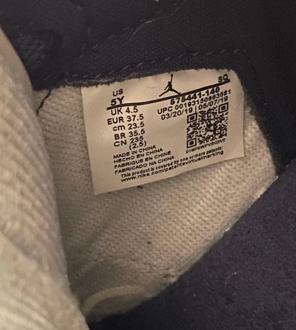 Nike Air Jordan 1 Retro High OG GS 'Obsidian' - Image 2