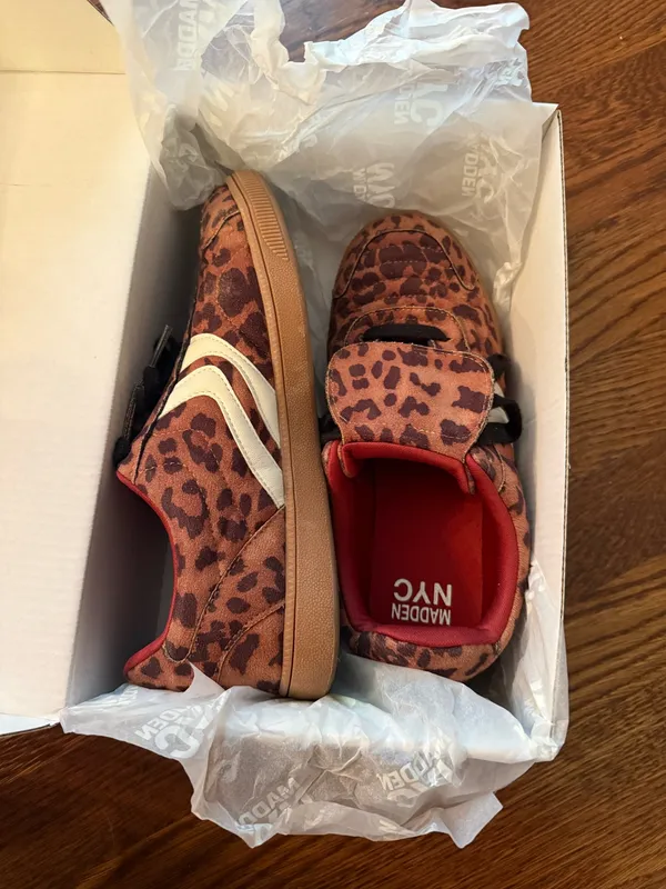 Steve Madden Madden NYC leopard print sneakers size 7-worn once brand new - Image 2