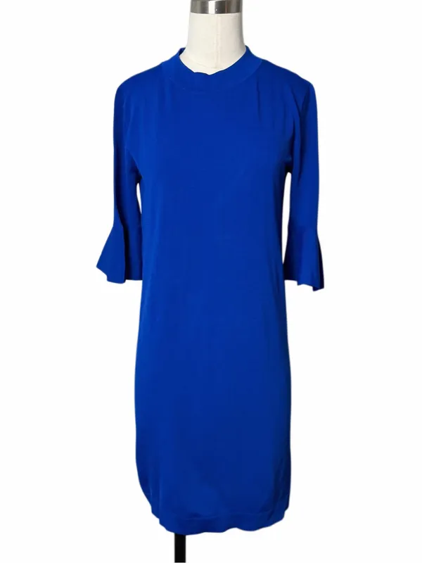 COS Royal Blue Bell Sleeve Mini Dress - Image 3