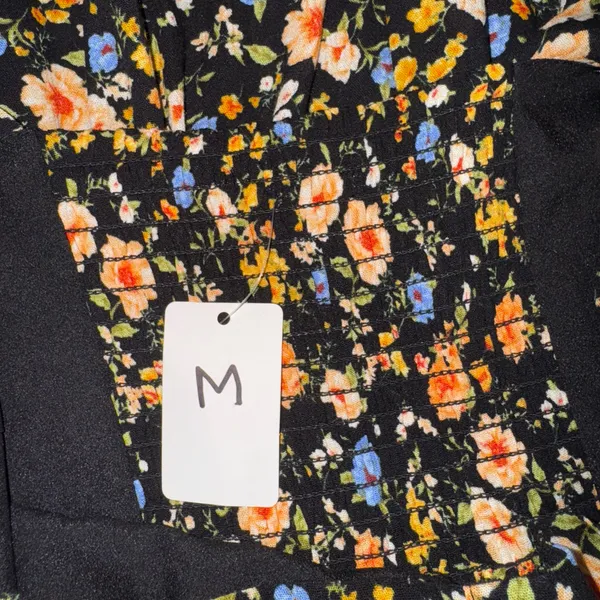 NWT Boutique Black Floral Mini Dress - Image 15