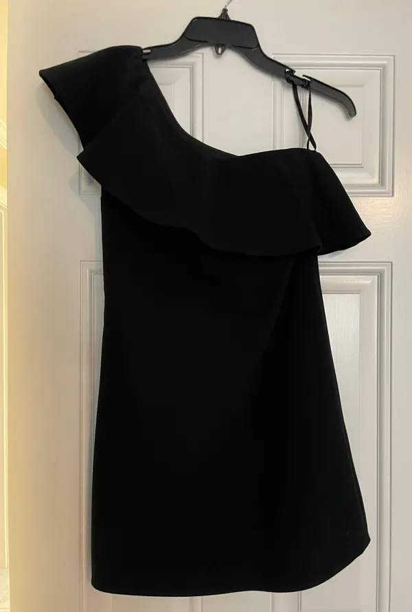 French Connection Off The Shoulder Little Black Dress - Image 3