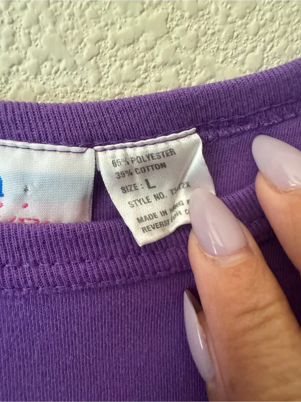 Women's Purple Scoop Neck Tank with Front Pockets - Image 3