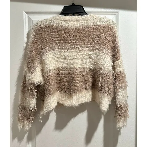 Altar’d State V-Neck Cropped Sweater - Image 3