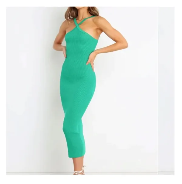Petal & Pup Midi Green Dress - Image 2