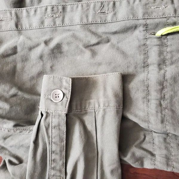 Army Green spring jacket with hood, size medium women's. Worn twice li… - Image 3