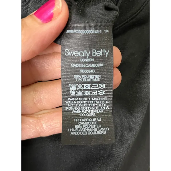 Sweaty Betty Black Sleeveless Athletic Jumpsuit Racerback Tapered Leg Women’s XS - Image 6