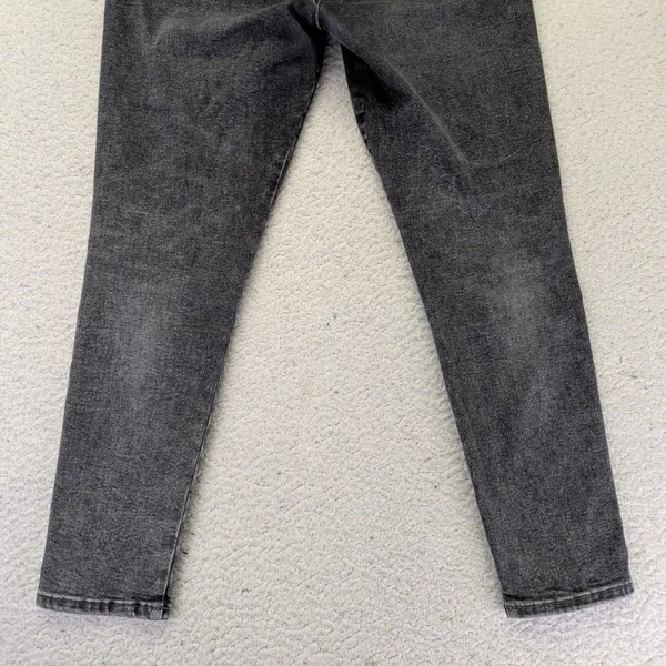 FRAME‎ Le One Skinny Jeans Hughes Washed Black High Rise Stretch LOSKC631 Size 2 - Image 9
