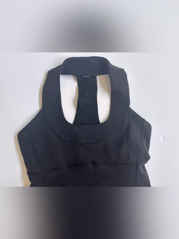 Lululemon Strap It Like It’s Hot Tank Black Built In Bra Size 6 - Image 2