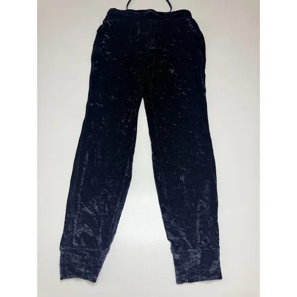 Lululemon Pants Womens 6 Black Velvet Joggers Elastic Waist Pockets Lounge - Image 12