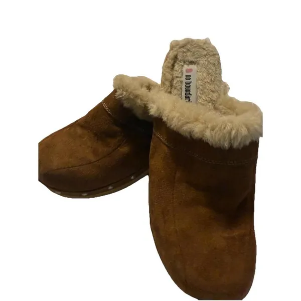 Vintage Y2K‎ No Boundaries Sueded Mule Boho Wooden Clogs 8.5 - Image 10
