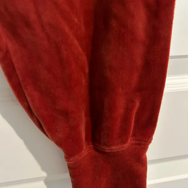 Aerie Velour Jogger Pants Rust Orange Brown Size XS - Image 7