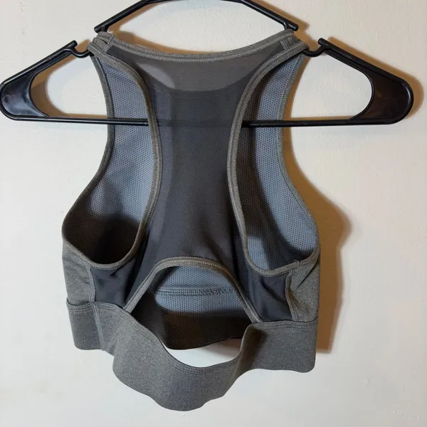 Nike Angel City‎ Dri-FIT Sports Bra Gray Activewear Size Small - Image 4