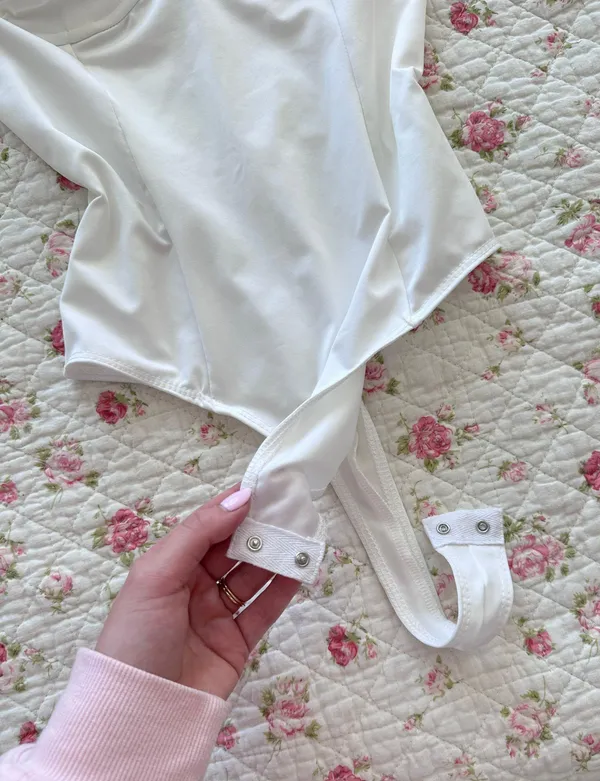 White Tank Bodysuit - Image 3