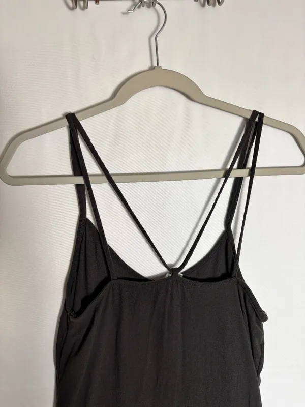 Aerie charcoal gray strappy mini dress size XS - Image 5