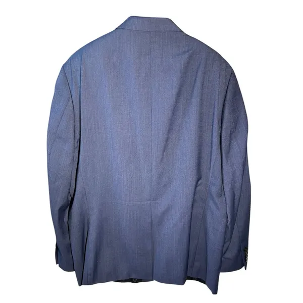 Lauren Ralph Lauren Men’s 46R Navy Blue Wool Blend Two Button Blazer Sport Coat - Image 2