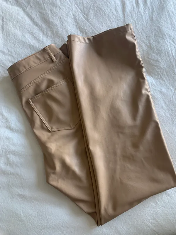 Zara Faux Leather Pants - Image 6