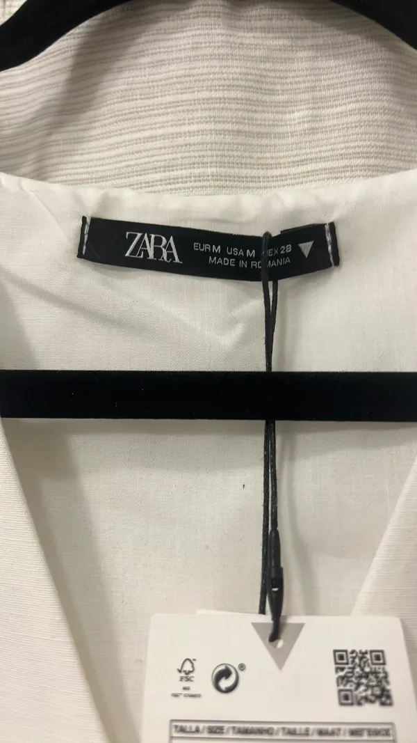 ZARA White Midi Dress - Image 3