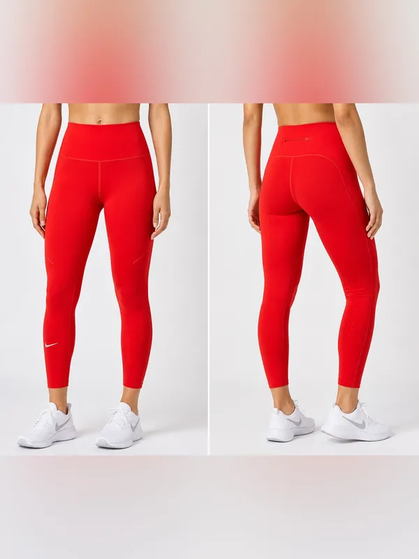 Nike Swift Dri-FIT Running Leggings Red High Rise 7/8 Length Women’s Small NWT - Image 2