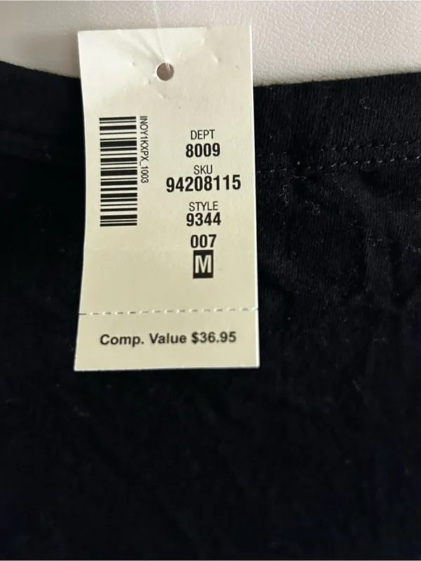 NWT Aeropostale Black Tie Up Long Sleeve | Size: M - Image 5