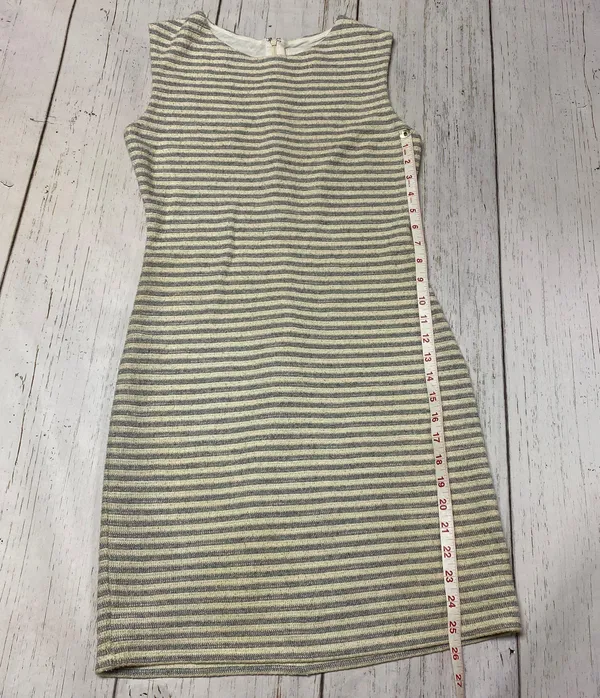 Kinette Textured Striped Gold Metallic Dress Size 6 - Image 7