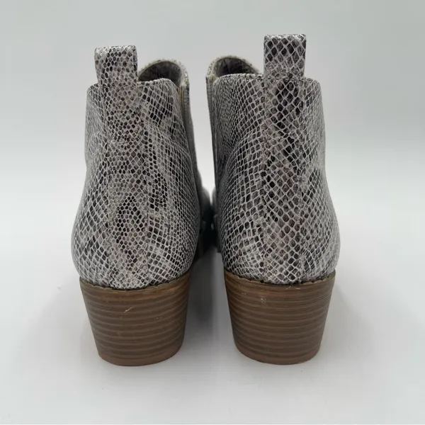 Boutique By Corkys Ankle Booties Women Size 9 Animal Print Shoes Side Zip Heel - Image 3